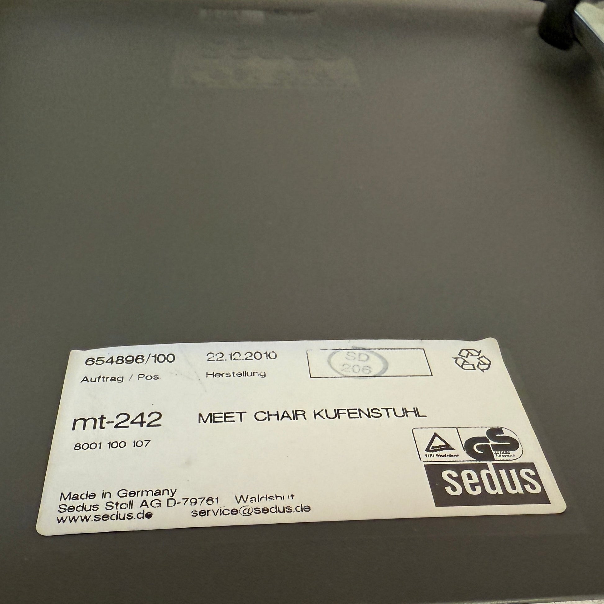 Sedus Meet Chair Stapelstuhl grau
