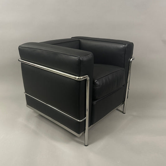 Cassina LC2 Sessel Leder schwarz