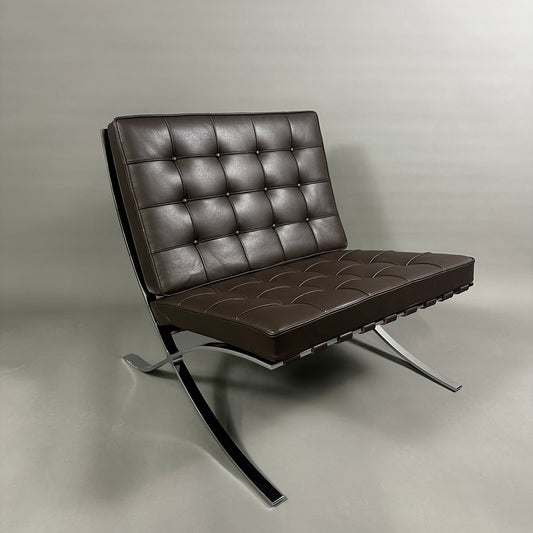 Knoll International Barcelona Sessel Leder braun