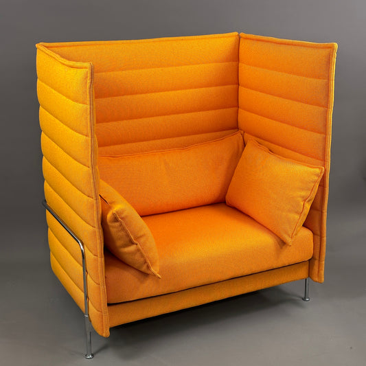 Vitra Alcove Highback Loveseat orange