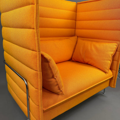 Vitra Alcove Highback Loveseat orange