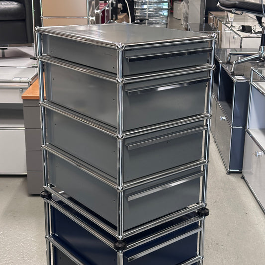 USM Haller Standcontainer Mittelgrau 4 Schubladen [AKTION -20%]