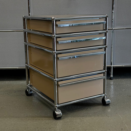 USM Haller Rollcontainer beige (4 Auszüge)