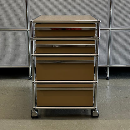 USM Haller Rollcontainer beige (4 Auszüge)