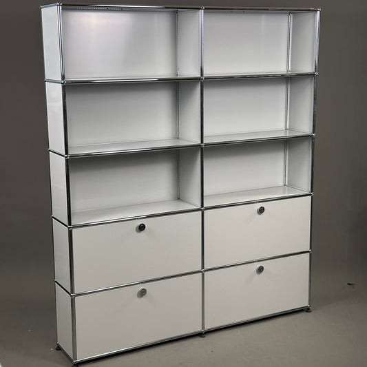 USM Haller Highboard 2x5 lichtgrau 4 Klappen