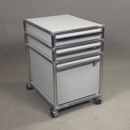 USM Haller Rollcontainer Hellgrau 3 Schubladen [AKTION -10%]