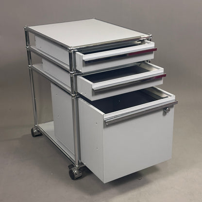 USM Haller Rollcontainer Hellgrau 3 Schubladen [AKTION -10%]