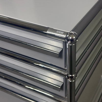 USM Haller Rollcontainer Hellgrau 3 Schubladen [AKTION -10%]