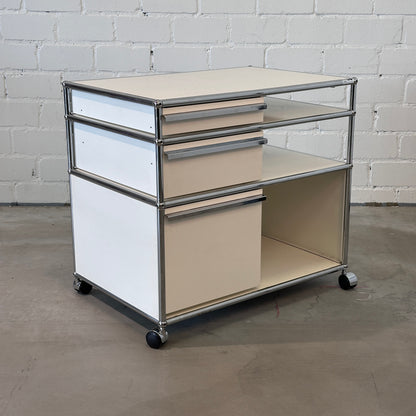 USM Haller Druckerwagen / Rollwagen Weiß