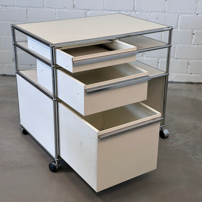USM Haller Druckerwagen / Rollwagen Weiß