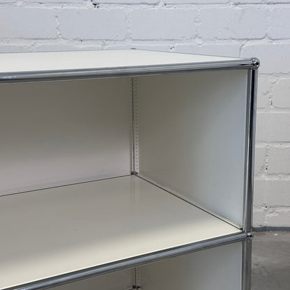 USM Haller Sideboard 1x2 weiß (50cm Tiefe)