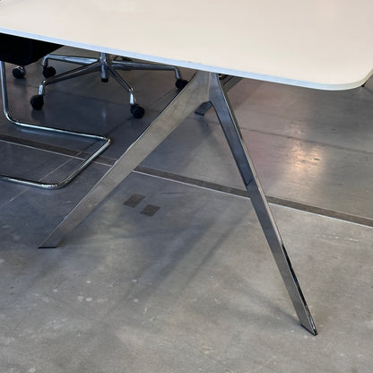 Renz Star Schreibtisch 246x152cm weiß