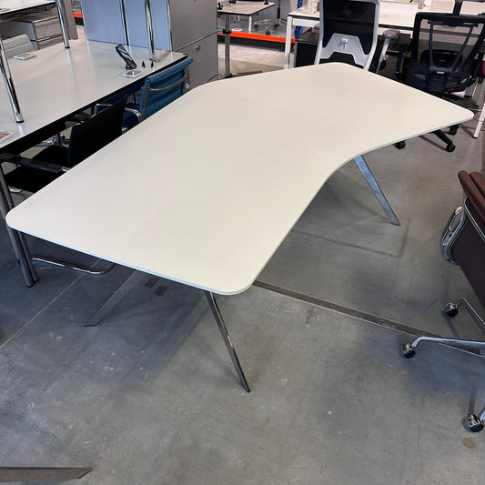 Renz Star Schreibtisch 246x152cm weiß