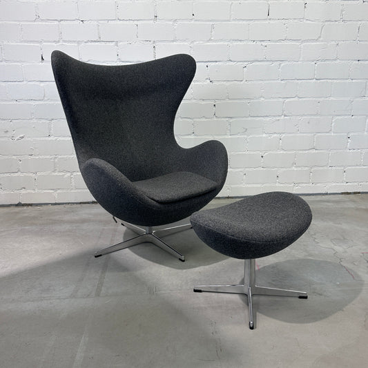 Fritz Hansen Egg Chair Re-Wool grau [NEUWARE]