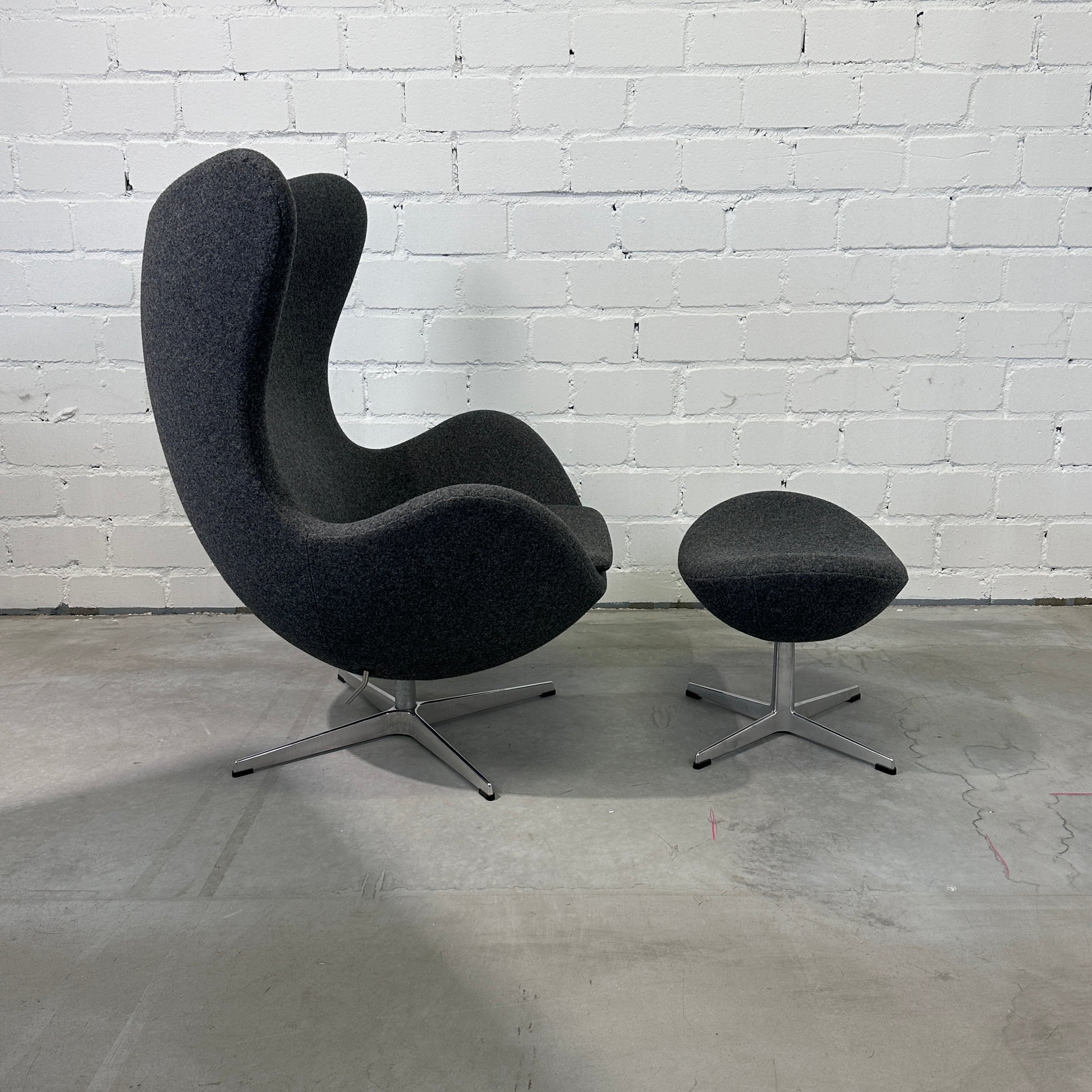 Fritz Hansen Egg Chair Re-Wool grau [NEUWARE]