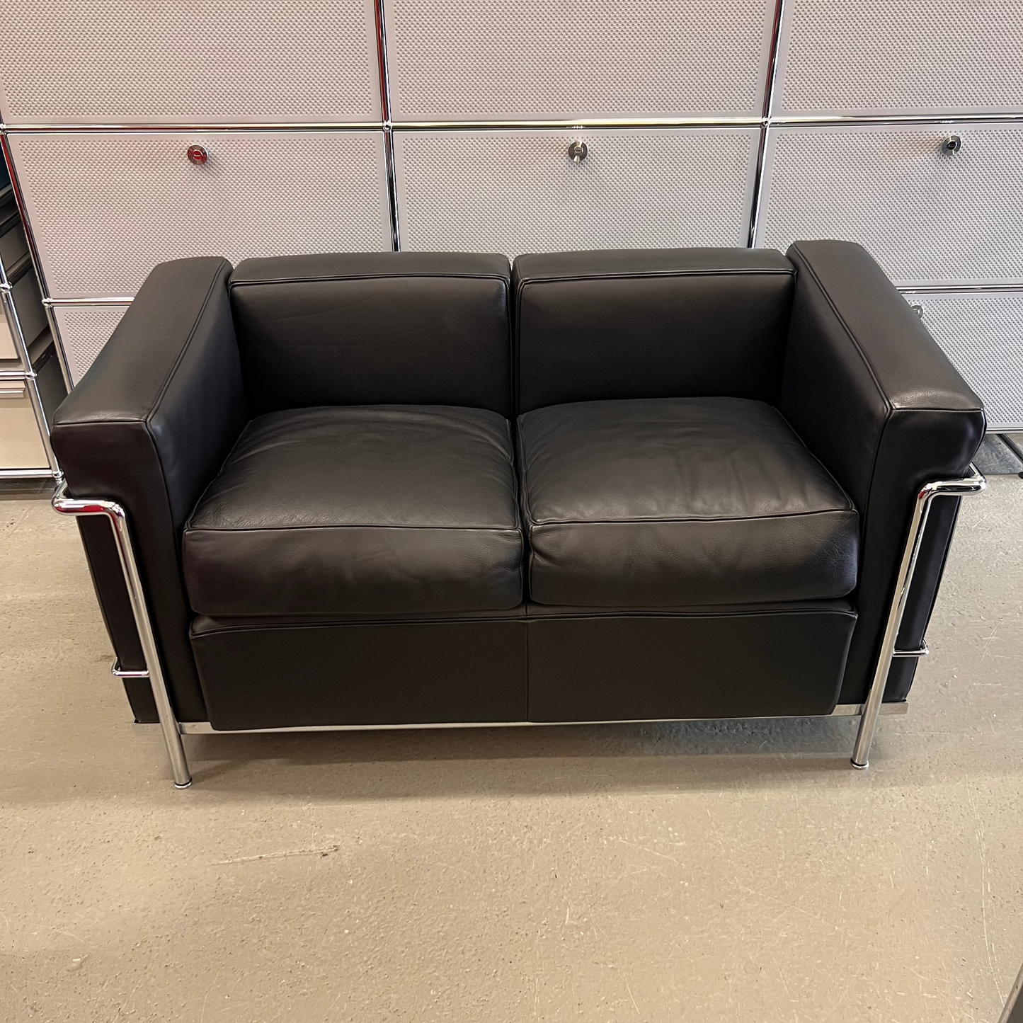 Cassina LC2 2-Sitzer Leder schwarz