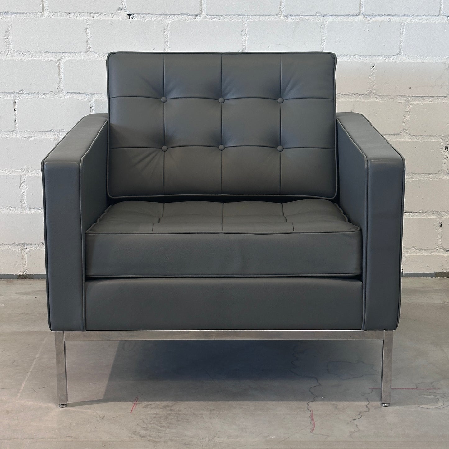 Walter Knoll Florence Sessel Leder mauvegrau