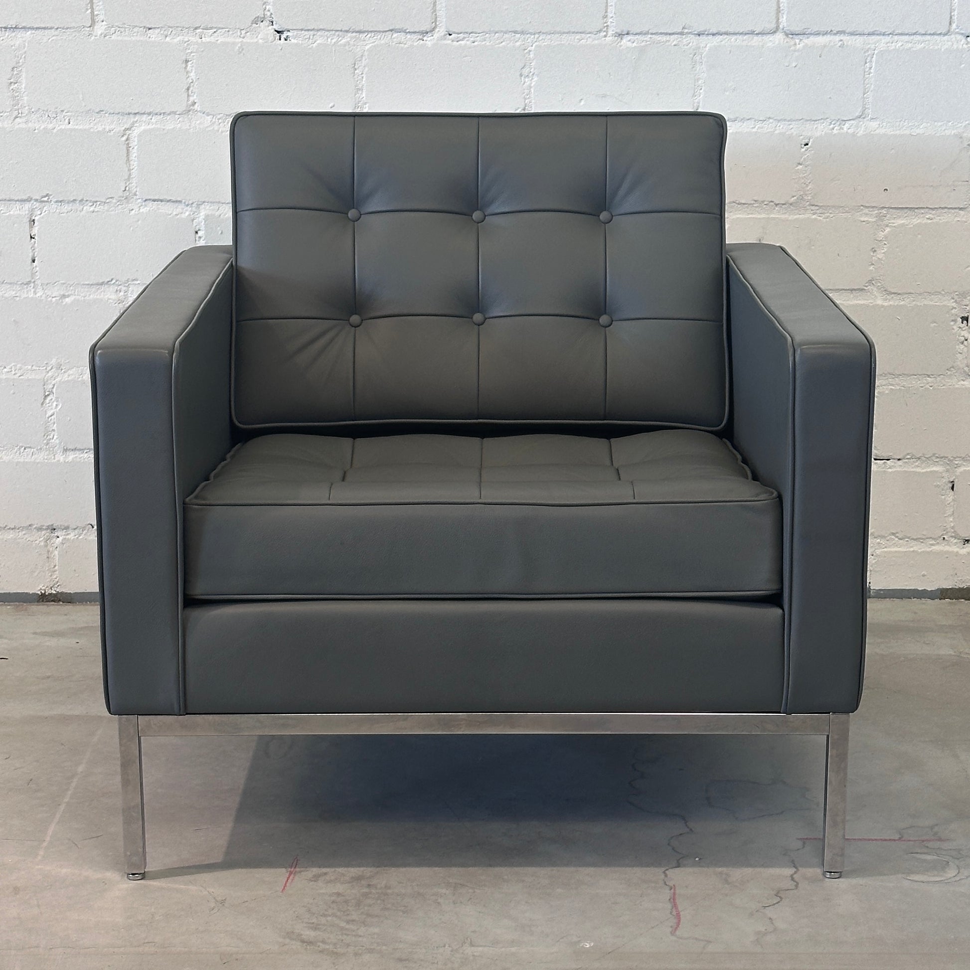 Walter Knoll Florence Sessel Leder mauvegrau