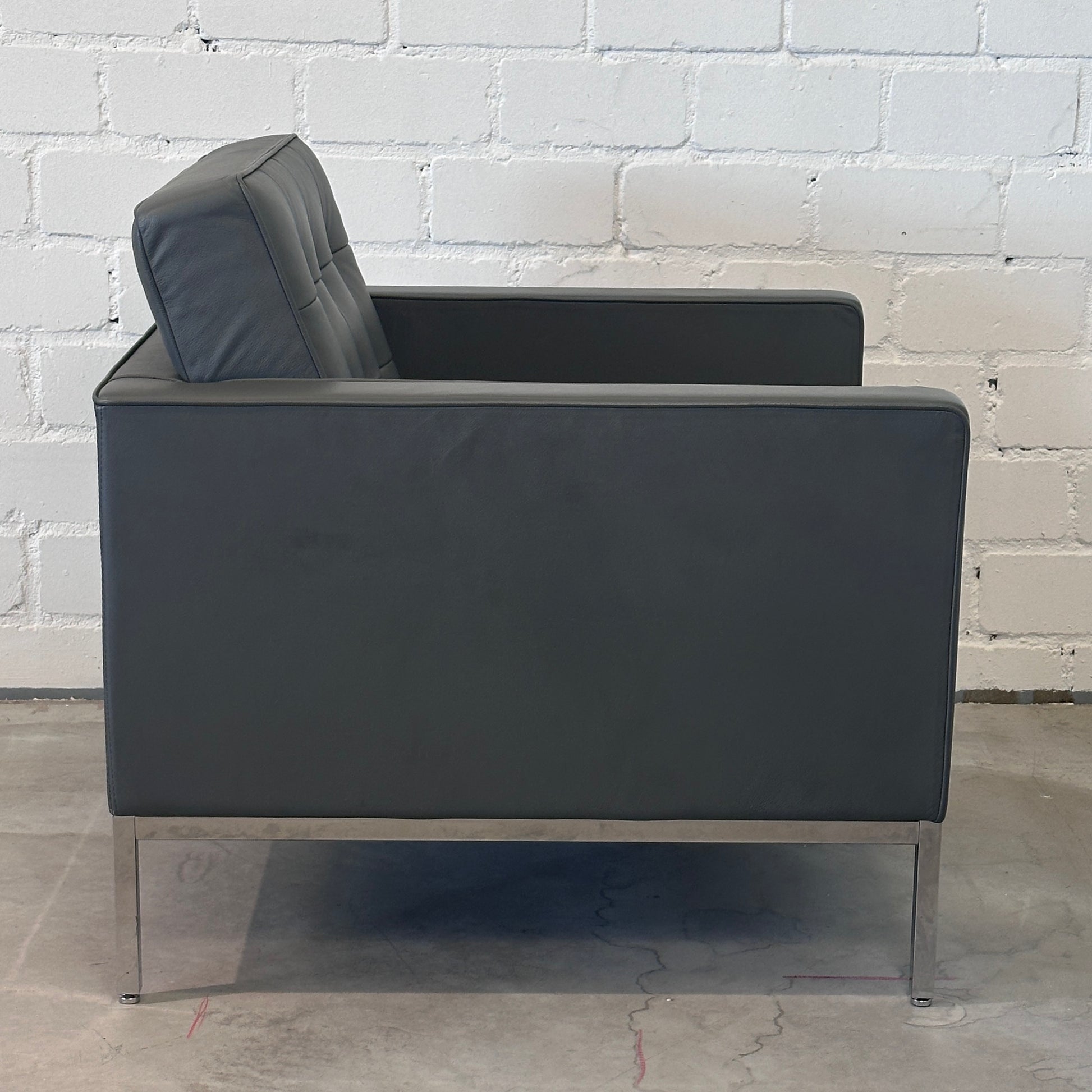 Walter Knoll Florence Sessel Leder mauvegrau