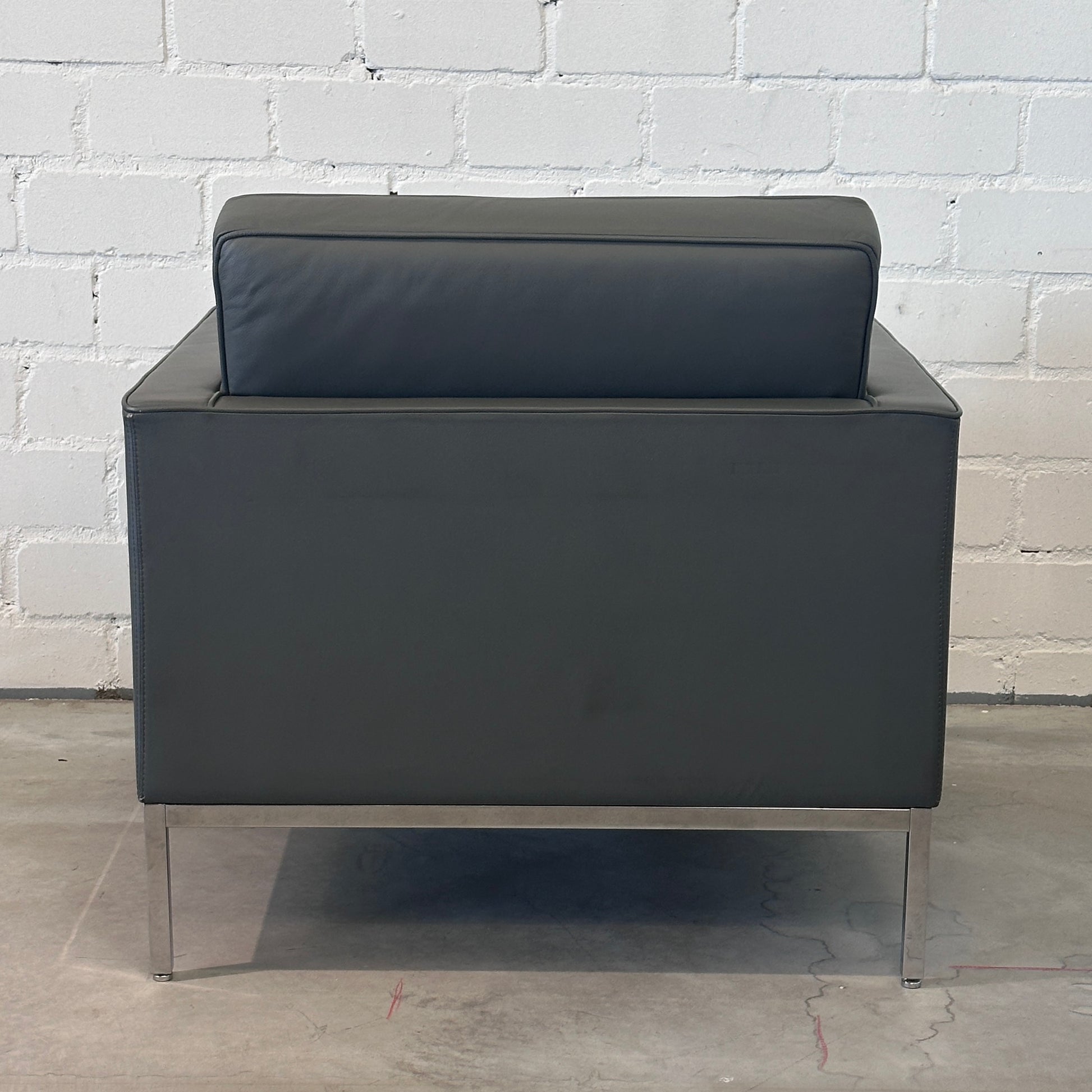 Walter Knoll Florence Sessel Leder mauvegrau