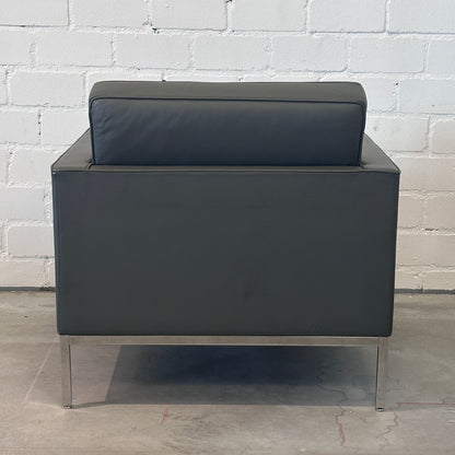 Walter Knoll Florence Sessel Leder mauvegrau