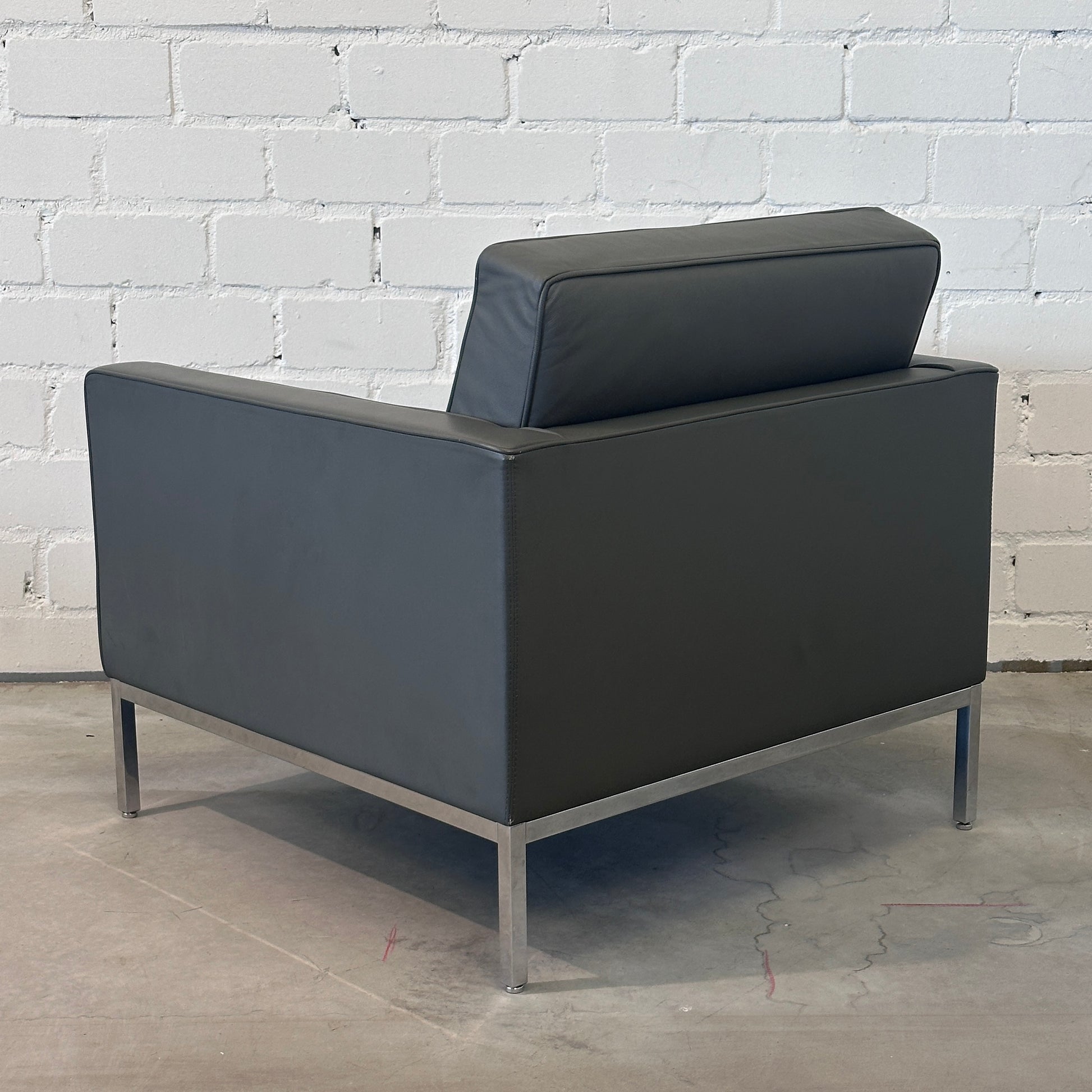 Walter Knoll Florence Sessel Leder mauvegrau
