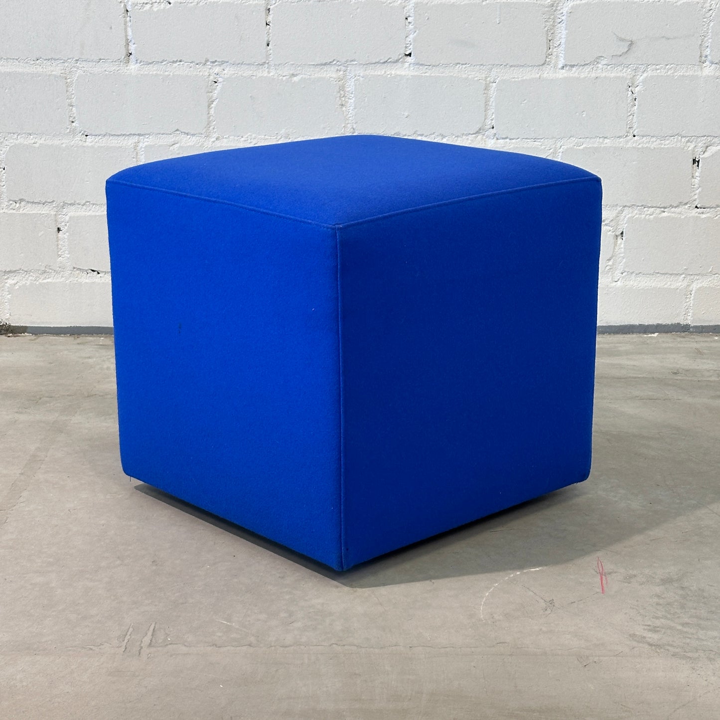 Sitzhocker Stoff 45x45x45 blau