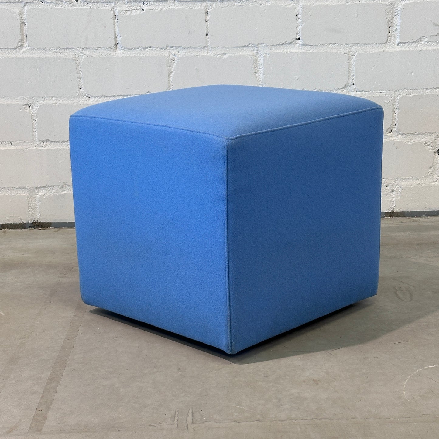 Sitzhocker Stoff 45x45x45 blau