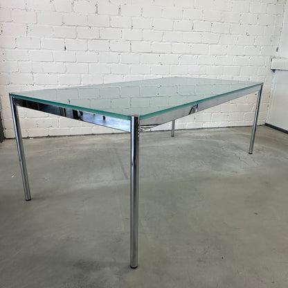 USM Haller Tisch 200x100cm Glas satiniert