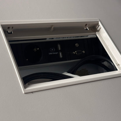 Vitra Ad Hoc Konferenztisch rund 175cm weiß