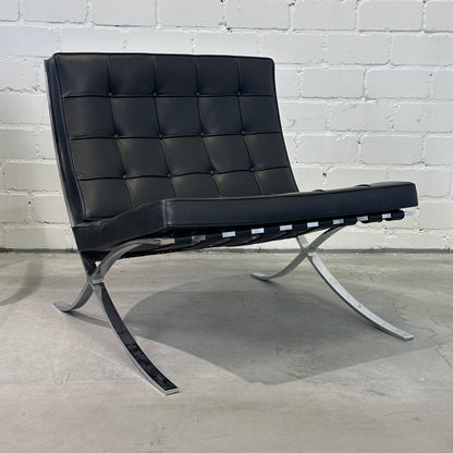 Knoll International Barcelona Sessel Leder / Schwarz