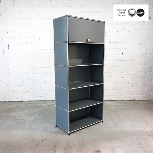 USM Haller Highboard 1x5 mittelgrau