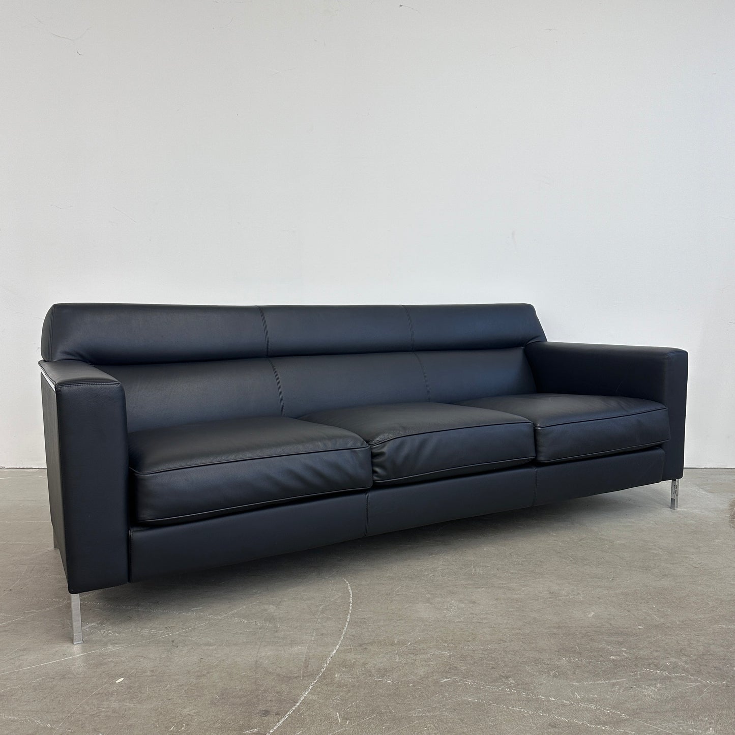 Moroso 3-Sitzer Steel Leder schwarz