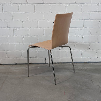 Hiller Objektmöbel Stapelstuhl Aticon Buche