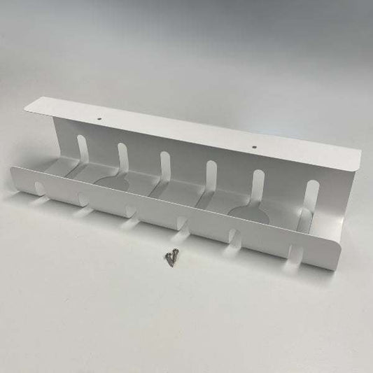 White matte metal Kabelkanal 30cm cable channel 40x10x10cm with two screws for easy self-installation