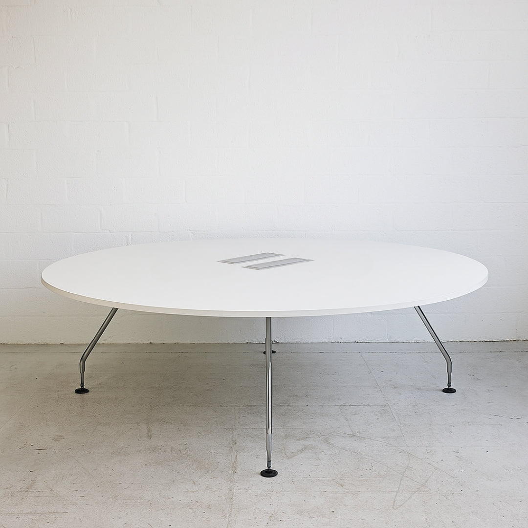 Vitra Ad Hoc Konferenztisch rund 175cm weiß