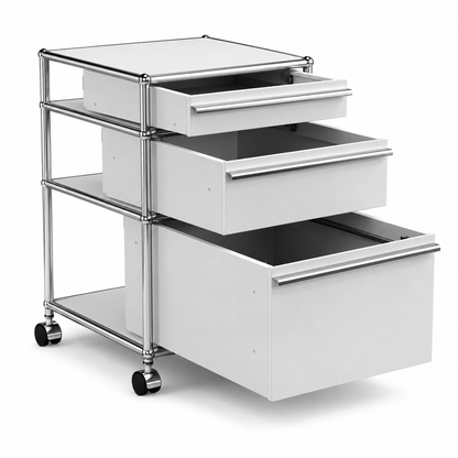 USM Haller Rollcontainer 3 Schubladen lichtgrau