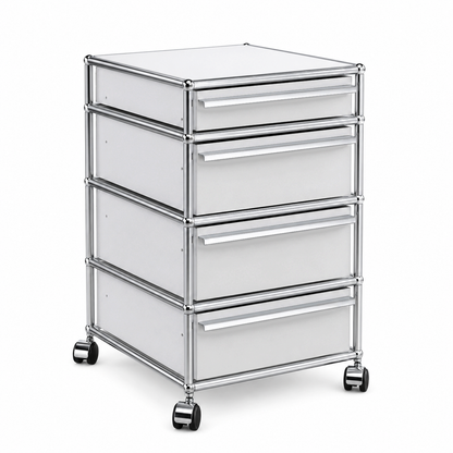 USM Haller Rollcontainer 4 Schubladen lichtgrau