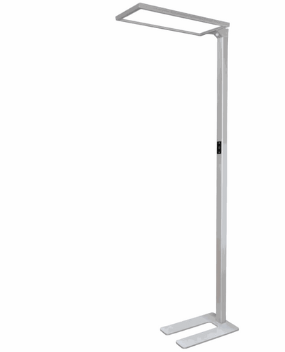 Lenorad LED Stehlampe white floor lamp with 4000K neutral white light, dimmable, motion and daylight sensors, touch control