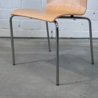 Hiller Objektmöbel Stapelstuhl Aticon Buche