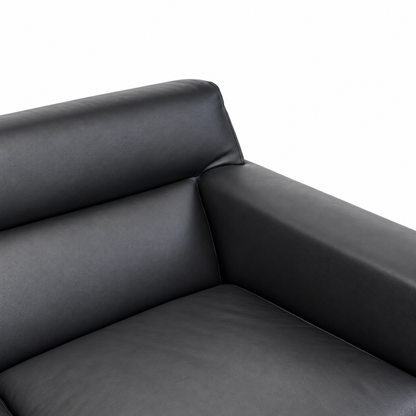 Moroso Sessel Steel Leder schwarz
