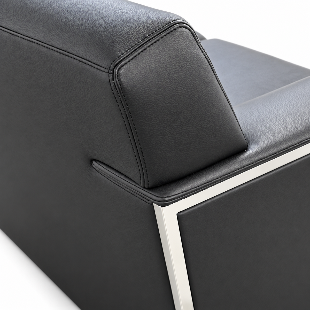 Moroso Sessel Steel Leder schwarz