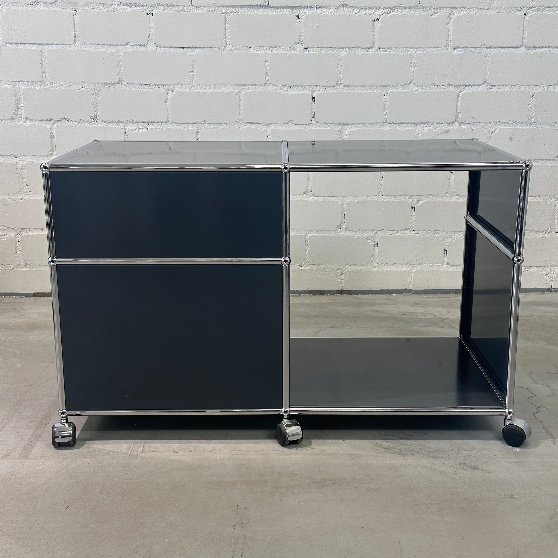 Technikmöbel anthrazit 1 Klappe seitlich 100x500x550+80mm