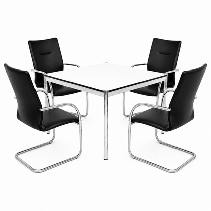 Paket: 4 x Brunner Plaza Leder schwarz