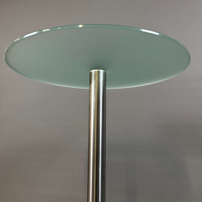 Parisotto Stehtisch Roma Alto mit satiniertem Glas und Edelstahlgestell 110x60 cm