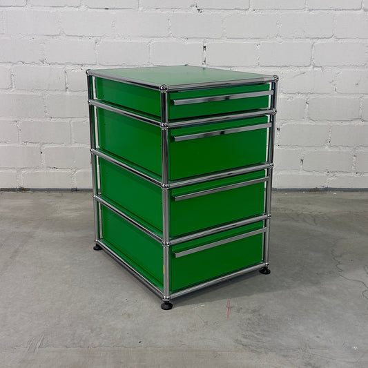 USM Haller Standcontainer Grün 4 Auszüge