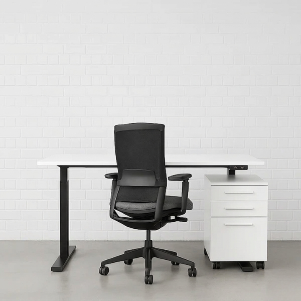 FLEX EHV-1 Schreibtisch SCHWARZ elektrisch höhenverstellbar [NEUWARE]