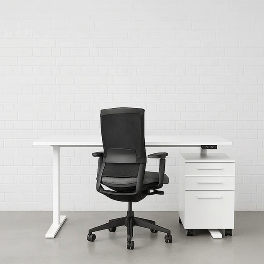 FLEX EHV-1 Schreibtisch weiß elektrisch höhenverstellbar [NEUWARE]