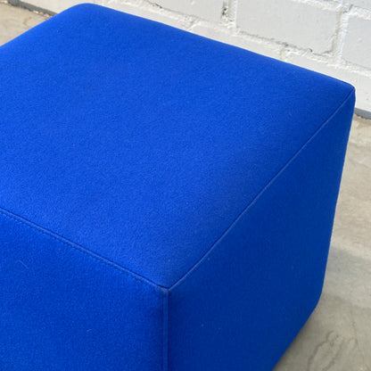 Sitzhocker Stoff 45x45x45 blau