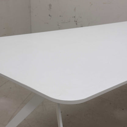 Renz Konferenztisch weiß 220 x 100 cm modernes Design robust